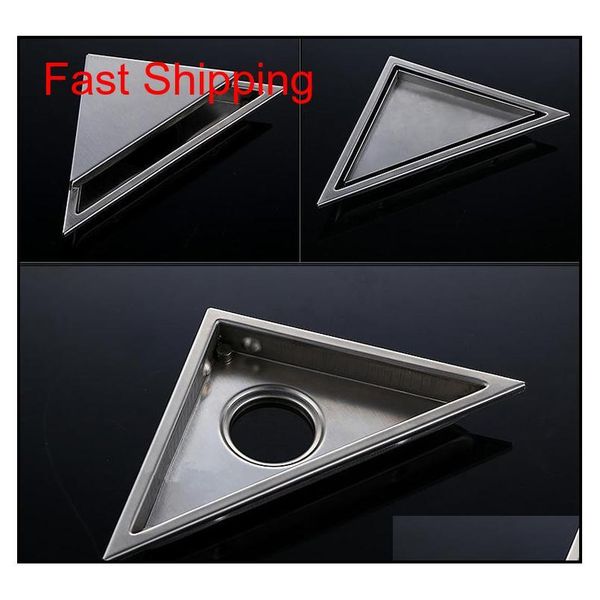 

hidden type triangle tile insert floor waste grates shower drain 232mm*117mm,304 stainles qylhhh sports2010