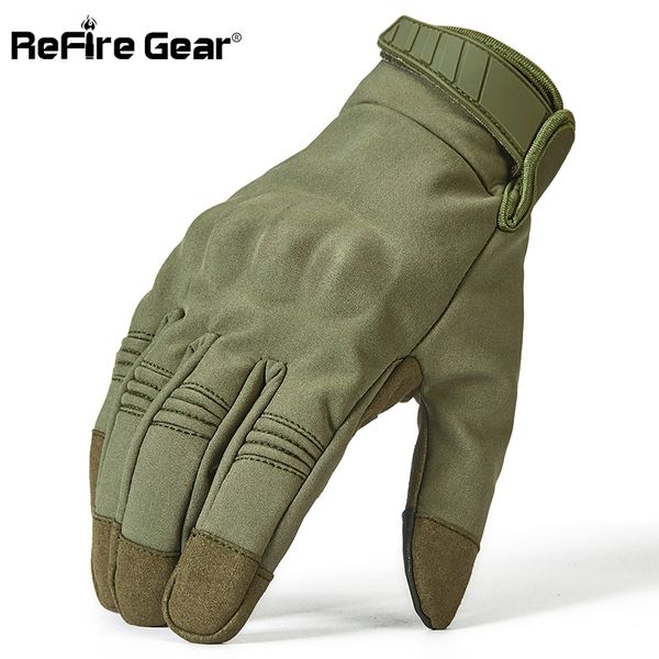 

refire gear army combat camouflage gloves men full finger tactical gloves swat soldiers paintball airsoft shoot military gloves 201020, Blue;gray