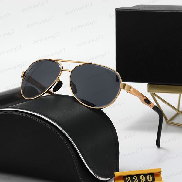 

2290 luxury sunglasses for men fashion designer full frame uv400 uv protection lens steampunk summer square style come with package, White;black