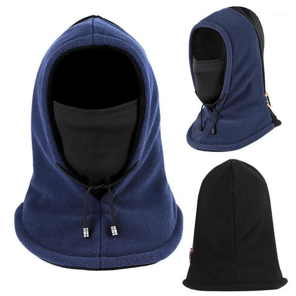 

west biking winter sports cap cycling headwear breathable thermal fleece hat scarf face cover mask neck warmer windproof ski cap1, Black