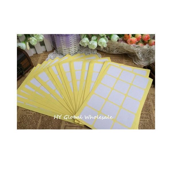 

100pcs/lot new white colour square white blank seal sticker design kraft sealing sticker diy gift packa bbyiqs