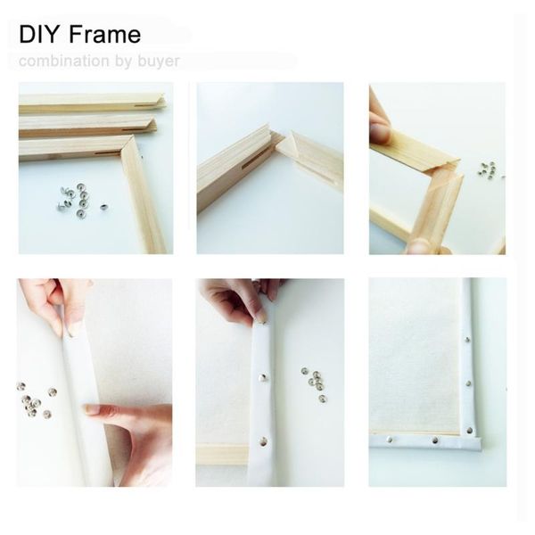 

frames 40 x 50cm wooden frame digital oil painting diamond diy combo y3nb