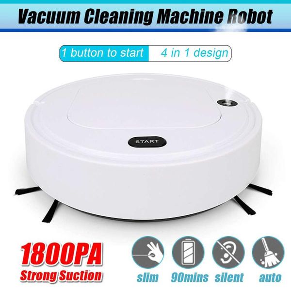 

robot vacuum cleaners intelligent sweeping 3-in-1 silent strong suction auto cleaner smart home clean dry/wet floor + replace parts