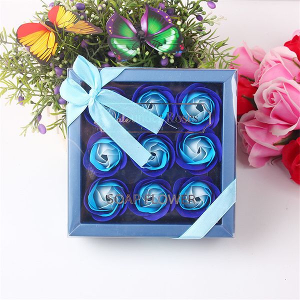 

valentine 9 pcs flower box wedding mother birthday day artificial soap rose gift 4 nyld8