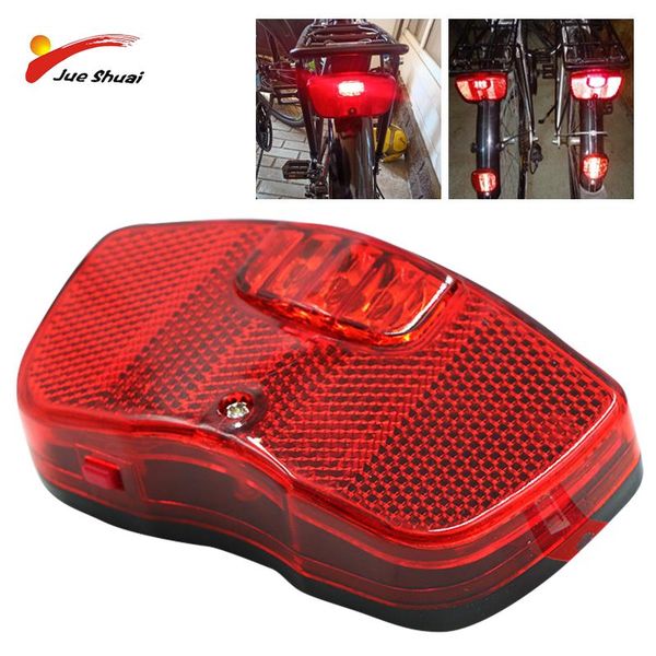 

bike lights js accessories bicycle light with 3 leds waterproof tail lamp super bright red for safety warning rear rack luz bicicleta