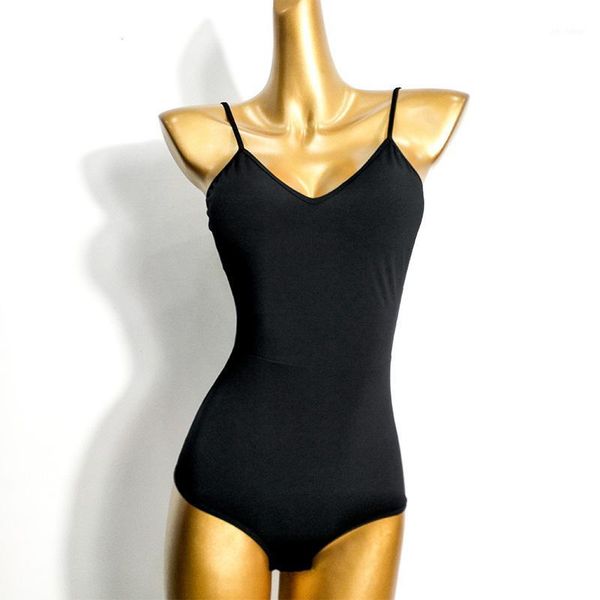 

latin dance women's new suspenders bodysuit rumba cha cha samba tango salsa dancing clothes lady latin practice wear dn61861, Black;red