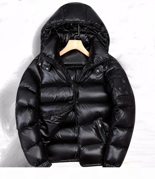 

hooded down jacket men thickened white duck down cold-proof waterproof down jacket luxury outdoor parkas plus size s-8xl, Black