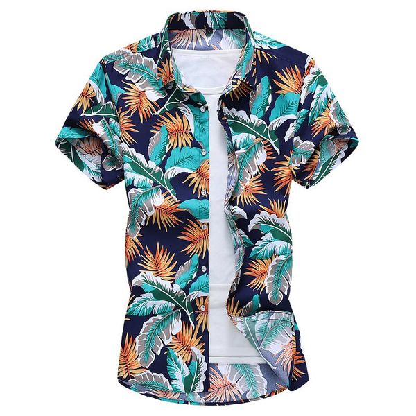 

exquisite 3d printing fashion slim quality short sleeve shirt men summernseaside travel beach vacation camisas para hombre -7xl, White;black