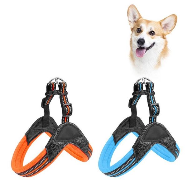 

zl pet dog adjustable harness pet reflective harness with leash dog chest strap for medium large dogs pets accessories