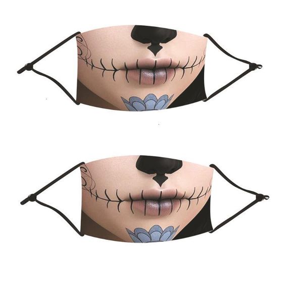 

fashion mondmasker 2pcs children face outdoor mask mouth halloween cosplay print masks protection mascarillas masque mondkapjes 4 r23z4