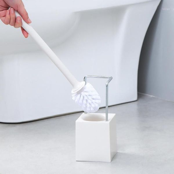 

home round head long handle banister brush with base for toilet cleaning1