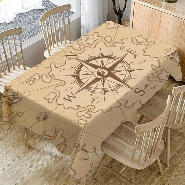 

compass print pattern tablecloth waterproof oilproof rectangular table cloth family banquet dinning feast practical tablecloth1