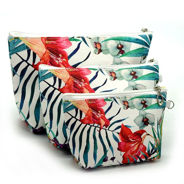 

unicorn flamingo cosmetic bag three-piece suite digital printing admission portable makeup storage boxes popular 13 5mt j1