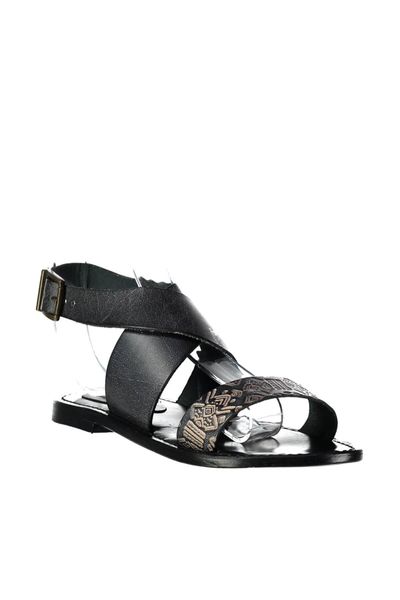 

pearl genuine leather black women &#39s sandals 120130008189