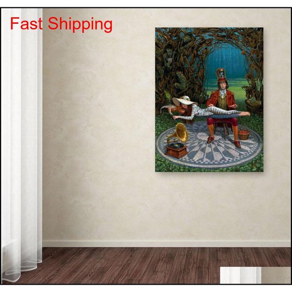 

michael cheval,imagine iii, artwork print on canvas modern wall painting for home decor qylaxu homes2011