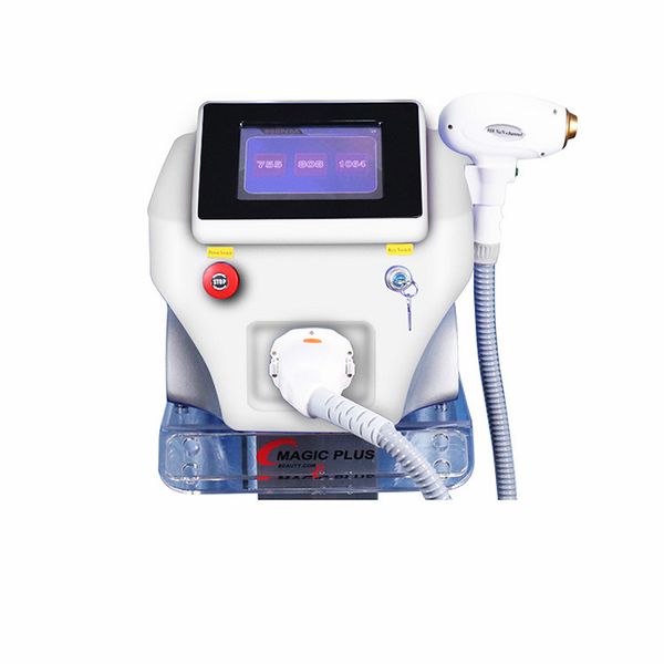 

2020 factory price hair removal 755nm/808nm/1064nm diode laser home laser hairremoval machine with skin rejuvenationlaser ce#003, Black;white