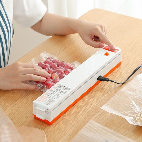 

electric vacuum sealer packaging machine for home kitchen including 10pcs saver bags storage vacuum sealing
