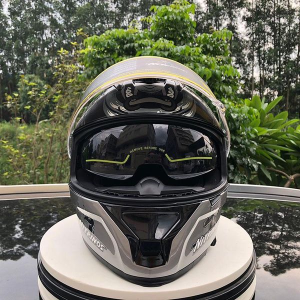 

motorcycle helmets full face double visor winter warm racing motorbike capacete casco dot approvedmotorcycle helmet1