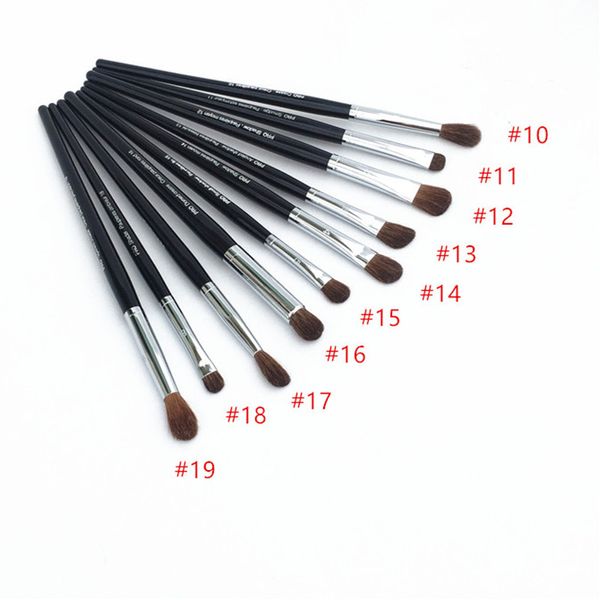 PRO Lidschatten-Make-up-Pinsel 10, 11, 12, 13, 14, 15, 16, 17, 18, 19 Allover-/Winkel-/Kegelfalte, Verschmieren, Schattieren, Konturieren, Kosmetik-Werkzeuge