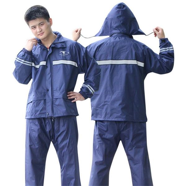 

rain gear men fashion outdoor sports fishing woman waterproof raincoat suit motorcycle jacket poncho large size coat, Red;brown