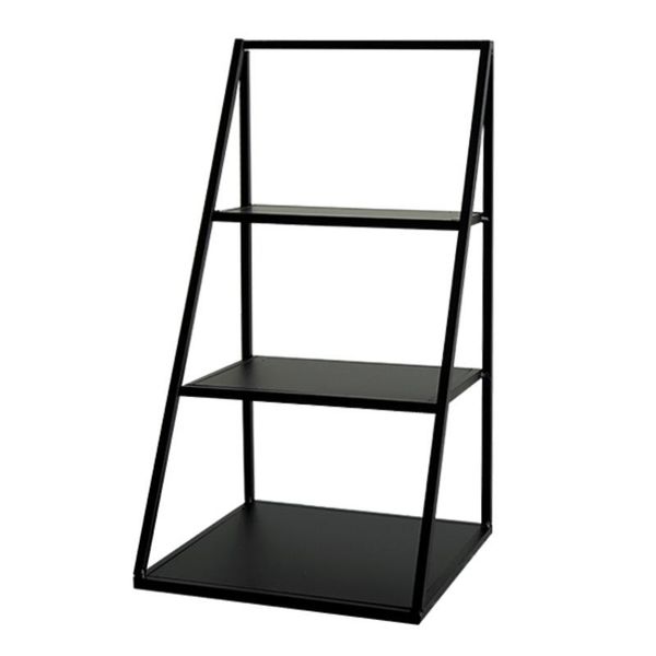 

3 layers storage racks for makeup/sundries/perfume table black metal cupcake holder 31*17cm dressing table decoration