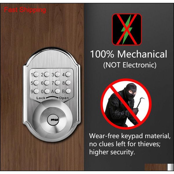 

keyless mechanical digital code keypad password entry door qylxkm homes2011