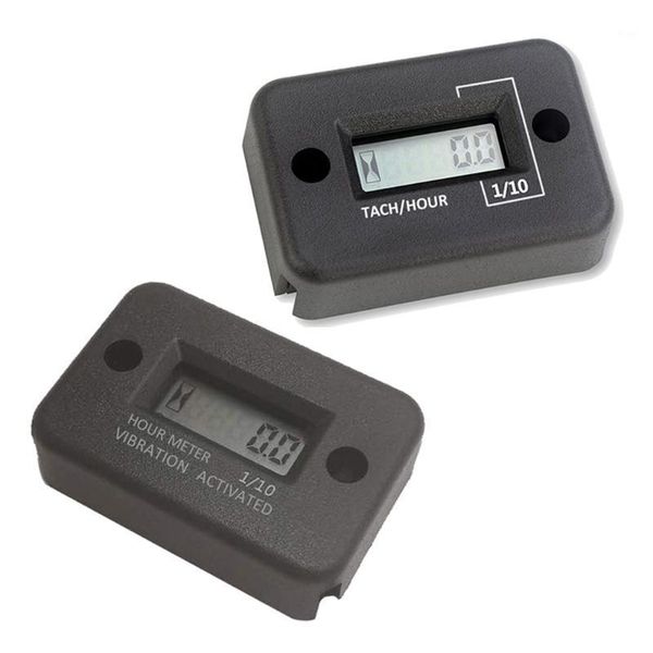 

new tach vibration hour meter hour counter rpm counter waterproof, lcd screen operating meter with wireless for all1