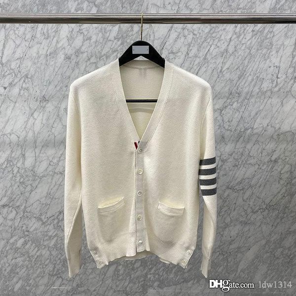

ladies men's sweater 2020 men's designer sweater women's long sleeve single breasted v-neck knit cardigan jacket, White;black