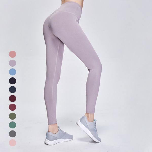 

new yoga women's high waist elastic tight running pants, Black