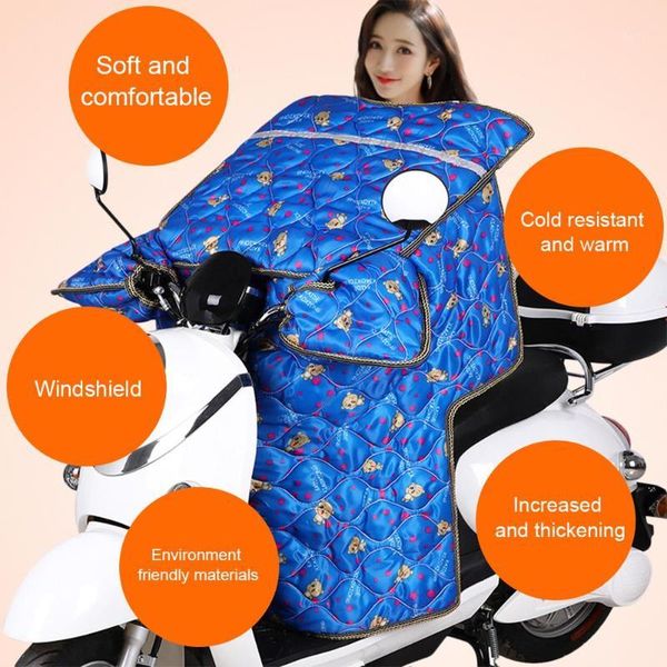 

motocycle racing clothing electric scooter windshield velvet thick waterproof motorcycle cover warm knee pads leg universal for scooter1, Black