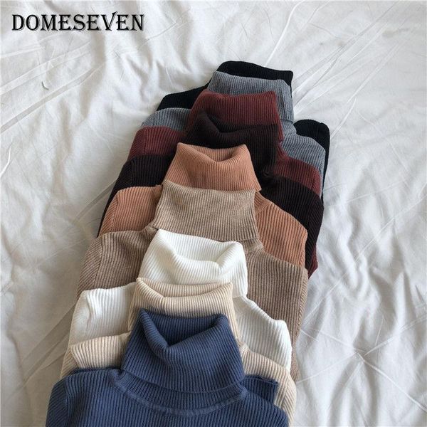 

women's sweaters basic turtleneck women 2021 autumn winter korean slim pullover knitted sweater jumper soft warm pull femme, White;black