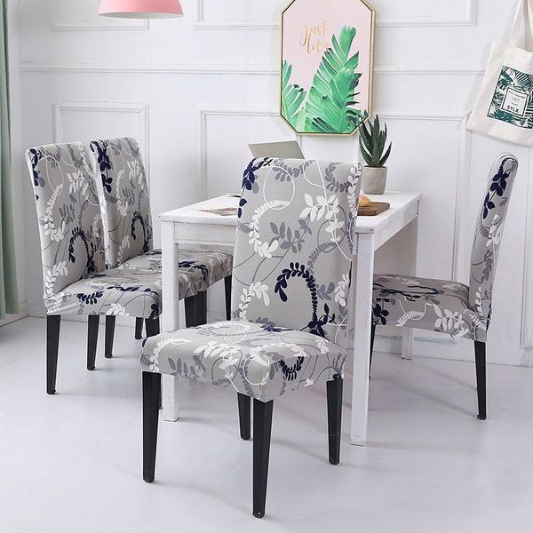 

chair cover spandex removable seat cover for office dining room weddings party banquet universal size 1/2/4/6pc housse de chaise