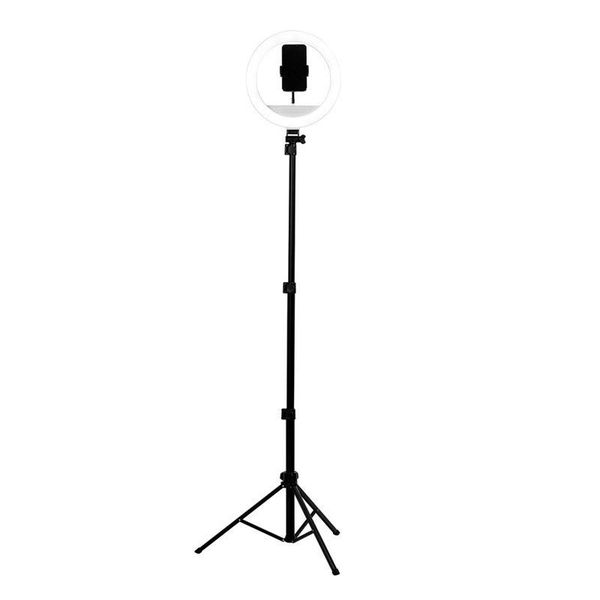 

press stepless dimming ring light bracket led live fill light deskp video fill tripod floor model