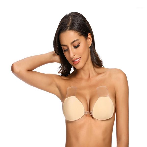 

2020 new strapless gathered anti slip bra1, Red;black