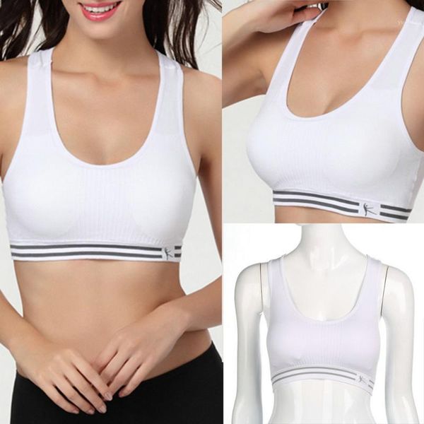 

absorb sweat quick drying professional sports bra,fitness padded stretch workout vest running wireless underwear for women1, White;black