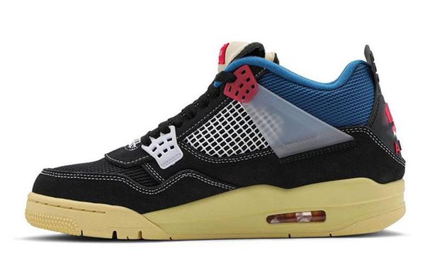 

2021 authentic 4 union la guava ice noir 4s sophomore album dress shoes delta mid 92 los angeles dc9533-001 sport sneakers with, Black