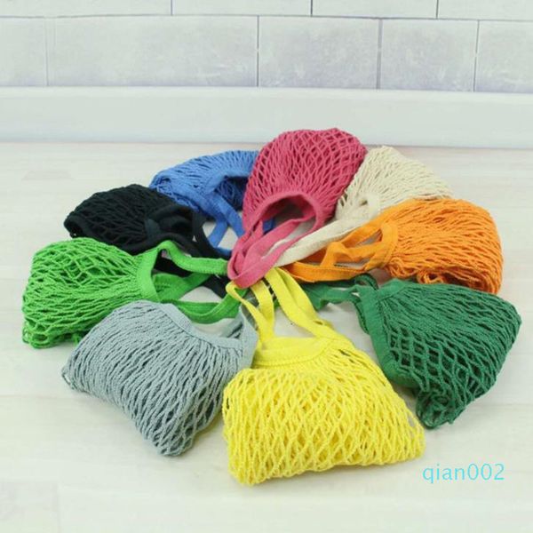 

shopper fashion string shopping fruit vegetables grocery tote mesh net woven cotton shoulder hand totes home storage bagloiy