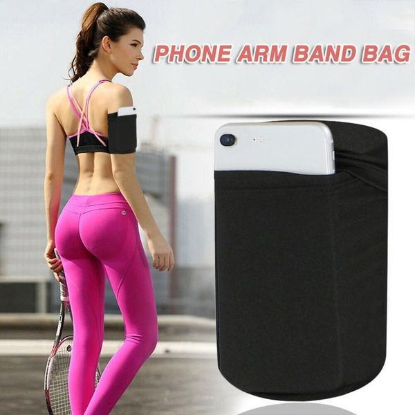

mobile phone bag arm hanging holder bags outdoor sports running fitness gym arm band pockets storage bag case cover cycling band1, Black;blue