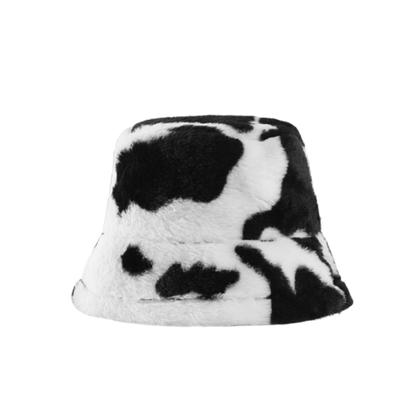 

fashion winter spring faux fur bucket hats for women girl cow print plush velvet leopard warm fisherman hats vacation panama cap, Blue;gray