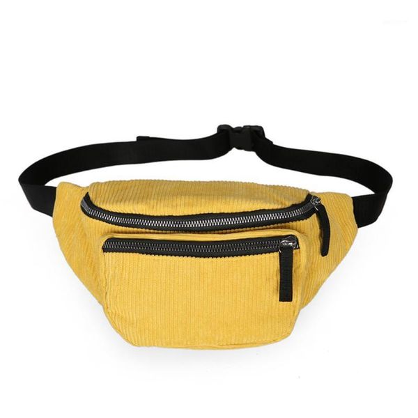 

women corduroy waist pack belt bag waist bag chest shoulder phone holder adjustable strap fanny pack for women heuptas #201