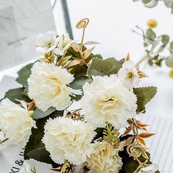 

30cm artificial silk carnation flowers wedding decoration fake flowers scrapbooking diy wreaths for monther's day gifts new1