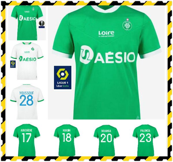 

new 20 21 as saints-étienne soccer tracksys youssouf футбол джерси 2020 2021 etienne khazri boudebouz aholou fofana man kity kit футбол, Black
