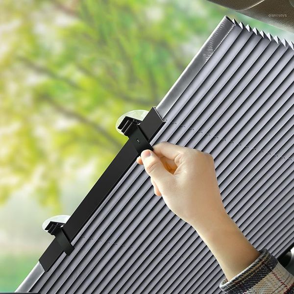 

car window sunshade retractable windshield sun shade shield covers anti-uv automatic windscreen auto foldable block curtain1