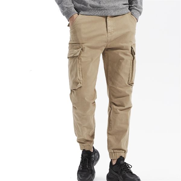 

2020 autumn men camo cargo pants mens casual military pants male army trousers male black streetwear pants overalls 29-40, Black;green