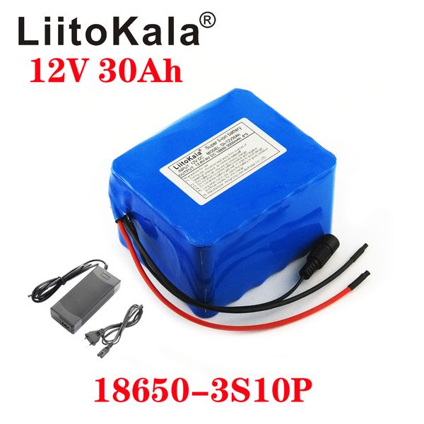 

liitokala 12v30ah rechargeable lithium battery pack, high capacity can be used for scooter backup battery, optional charger