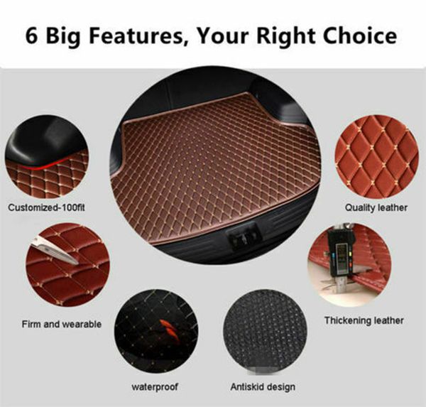 

for toyota reiz 2006-2019 car rear cargo boot trunk mat tray pad protector