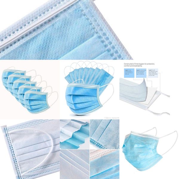 

fm93 disposable ear face masks loop with elastic ply breathable for blocking dust air anti-pollution mask