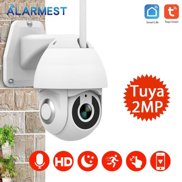 

cameras alarmest tuya 1080p ptz ip camera wifi outdoor speed dome wireless security network cctv