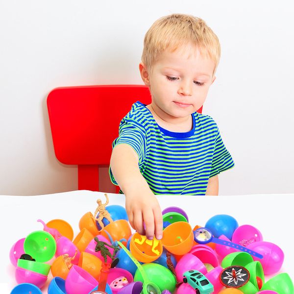 

easter eggs open dinosaur twist eggs small toy children's party gifts 60pcs party supplies dhl ent