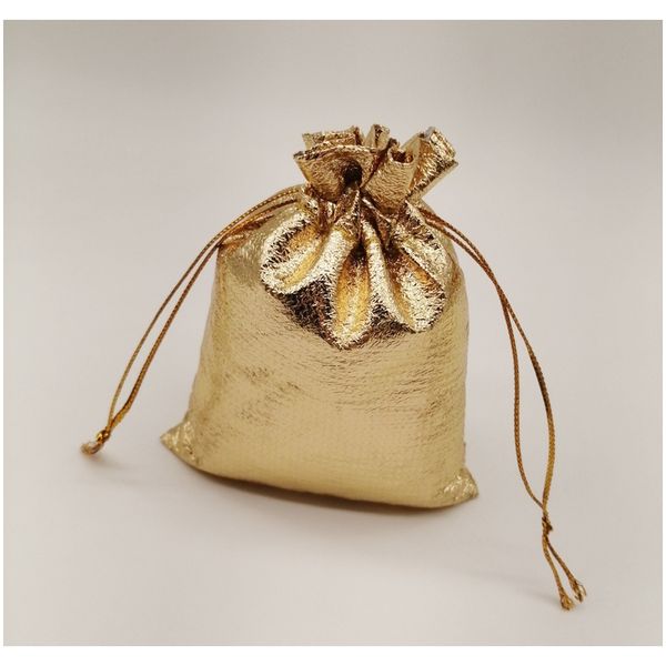 

500pcs gold silver bag fabric jewelry bag aluminium foil cloth bag drawstring wedding jewelry for jewelry packaging display f bbyvuv